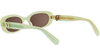 Dior Oblique B1I Green Oval Sunglasses