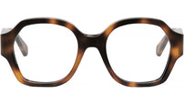 Triomphe Classic Havana Geometric Eyeglasses