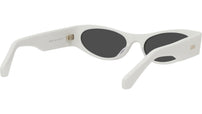 Signature White Geometric Sunglasses