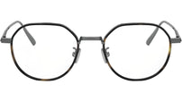 DiorBlackSuitO R3U Silver Round Eyeglasses