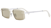 Fendi First Sight Brown Rectangular Sunglasses