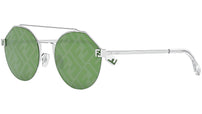 Fendi Sky Grey Round Sunglasses