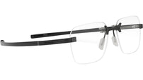 Flex Black Geometric Eyeglasses