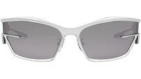 Giv Cut Silver Geometric Sunglasses