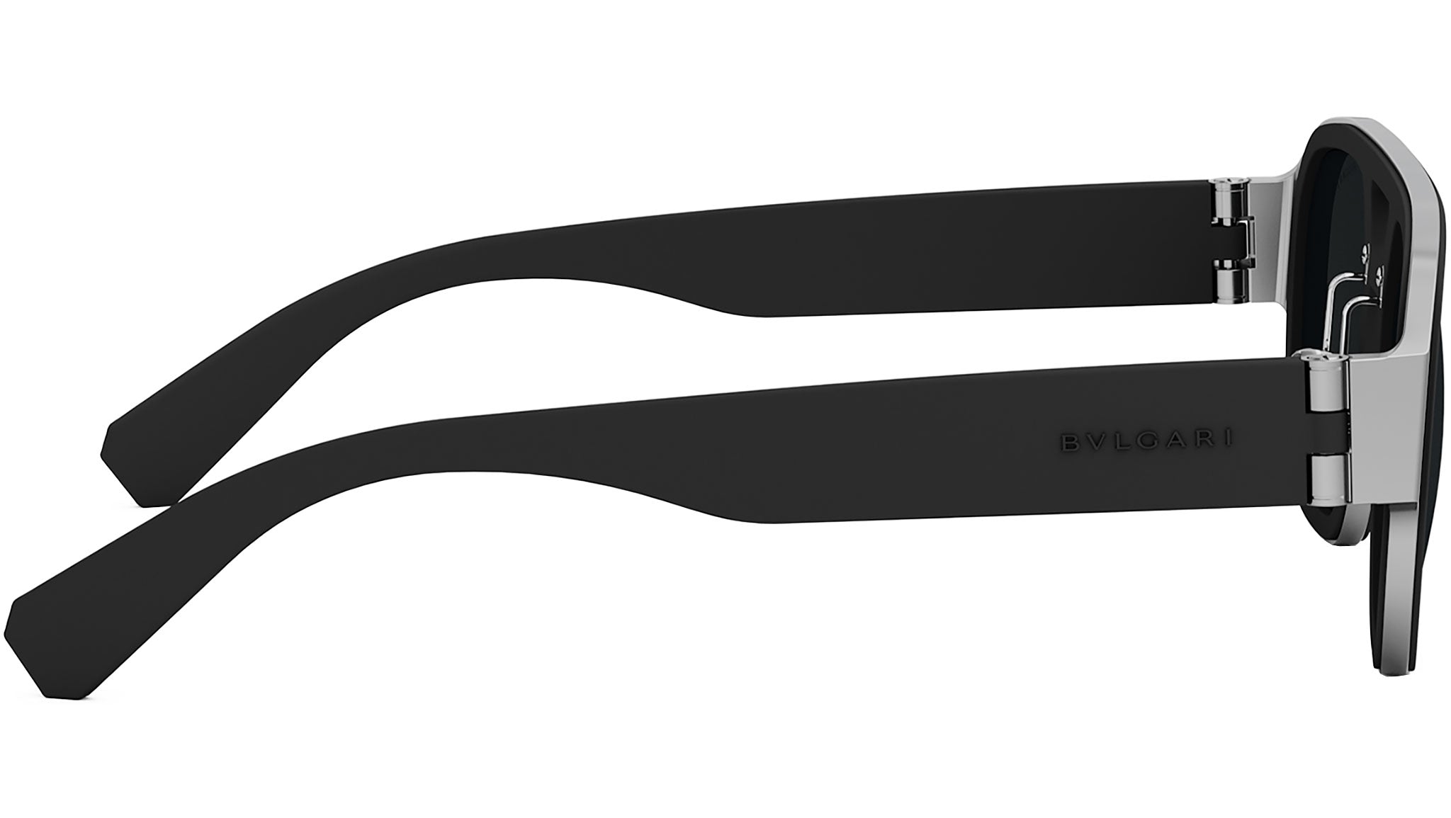 Aluminium Black Pilot Sunglasses