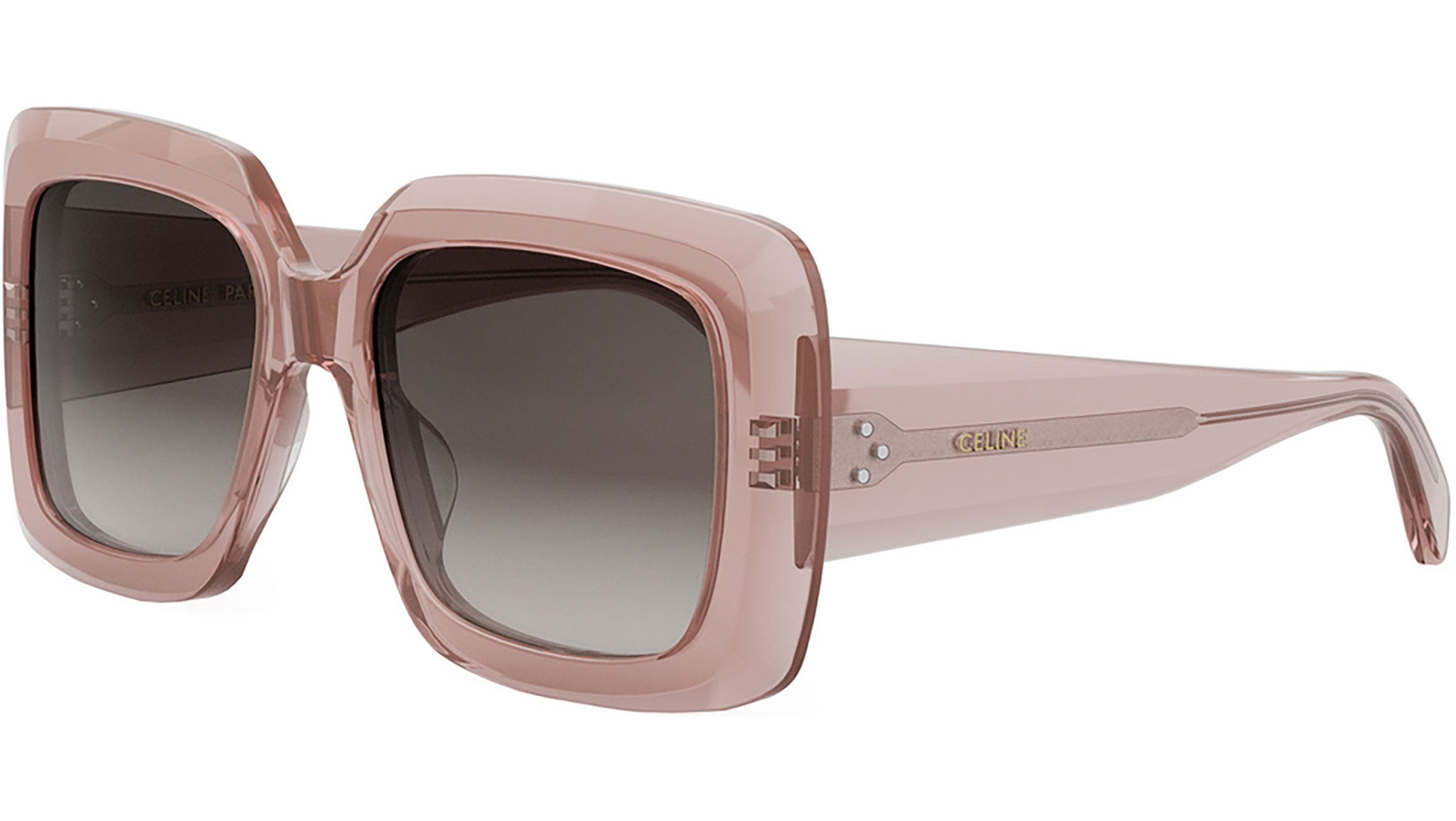 CELINE 3 Dots Pink Square Sunglasses