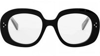 CELINE 3 Dots Black Round Eyeglasses
