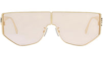 Fendi Disco FE40051U 32S Gold Geometric Sunglasses