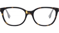 Fendi Fine Havana Oval Eyeglasses