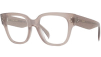 CELINE 3 Dots Light Brown Square Eyeglasses