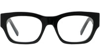 4G Black Square Eyeglasses