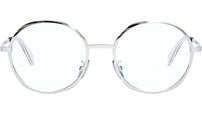 Metal Rose Palladium Geometric Eyeglasses