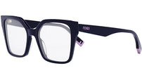 Fendi Way Blue Square Eyeglasses