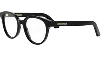 DiorMidnightO R1I Shiny Black Round Eyeglasses