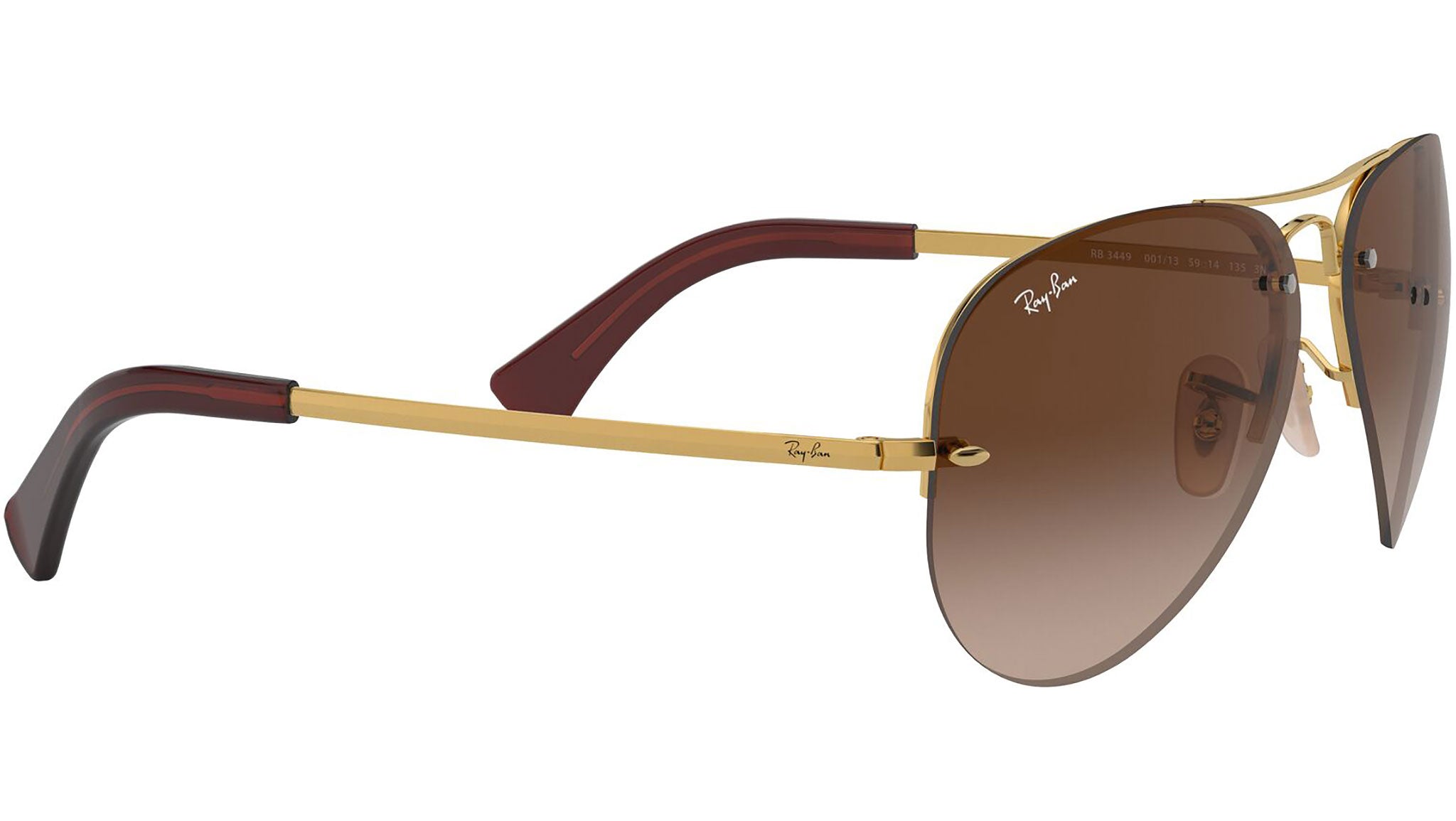 Aviator RB3449 001/13 Gold Brown