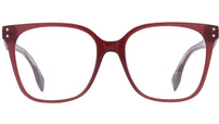 Fendi Essential Bordeaux Square Eyeglasses