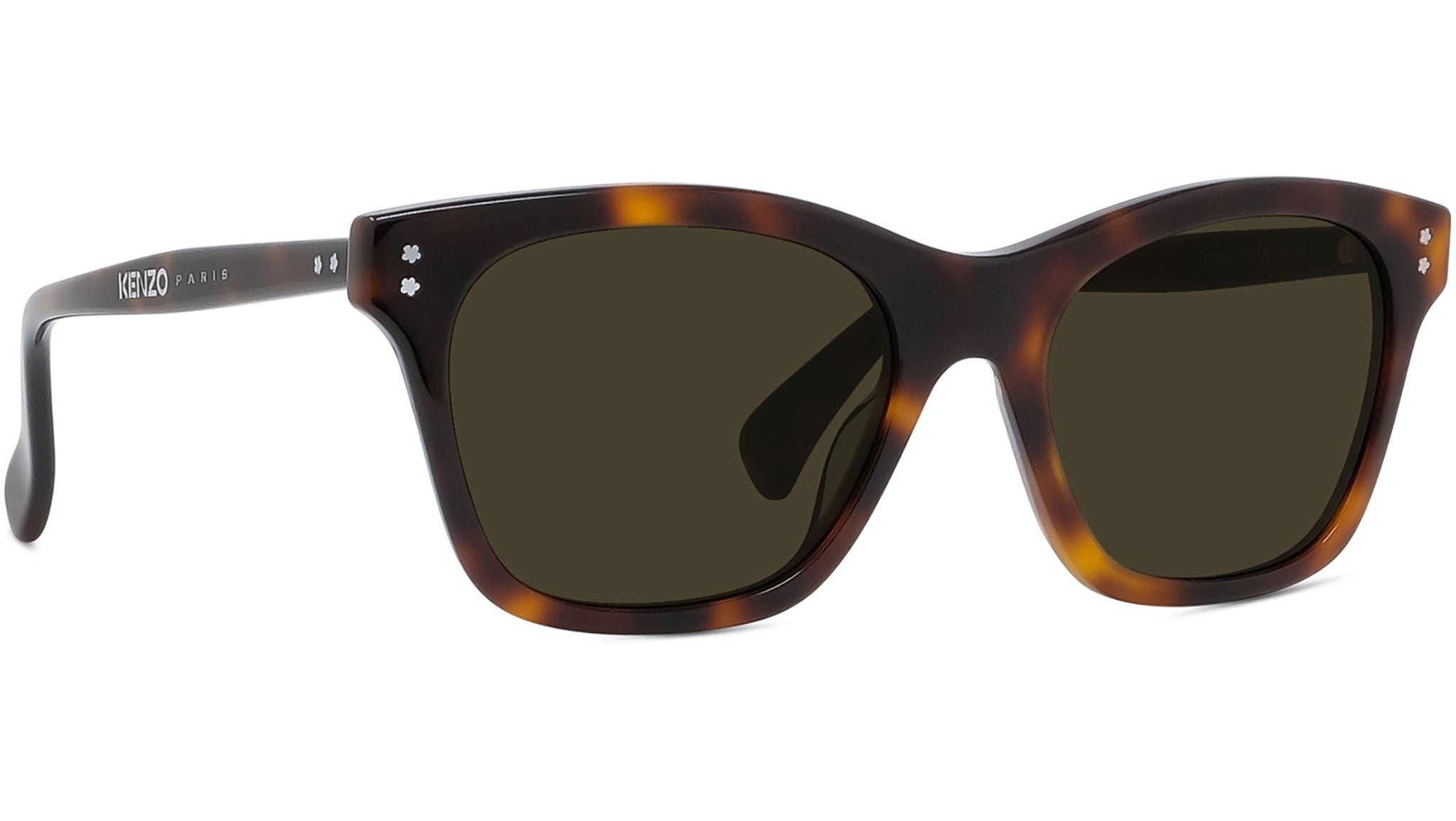 Boke Flower Havana Square Sunglasses