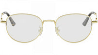 Petit CDO R2U Gold Round Eyeglasses