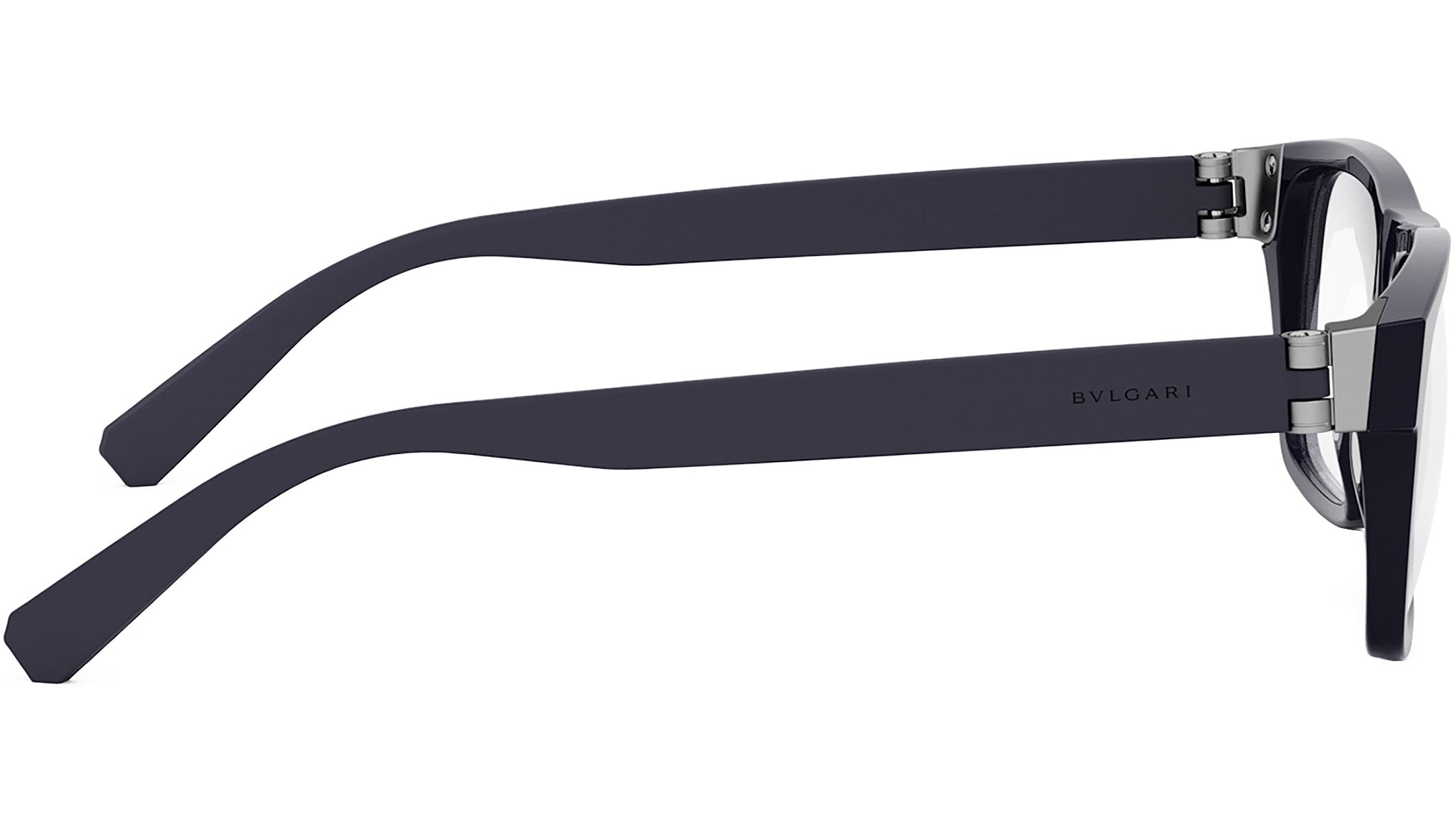 Aluminium Blue Rectangular Eyeglasses