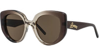 Curvy Brown Butterfly Sunglasses