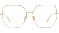 GemDiorO S2U Yellow Geometric Eyeglasses