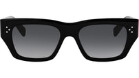 3 Dots HD Black Geometric Sunglasses