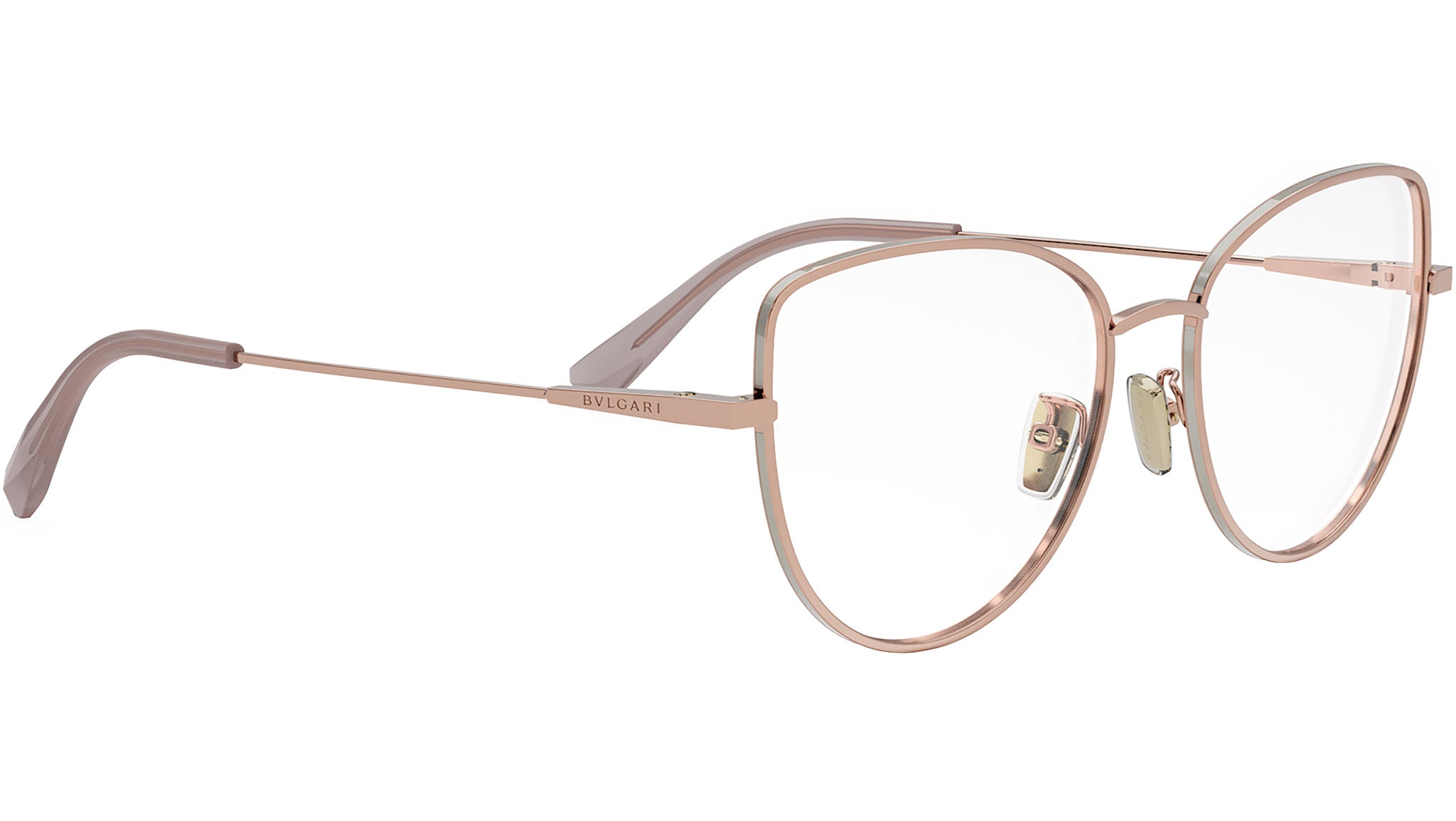 B.zero1 Rose Geometric Eyeglasses