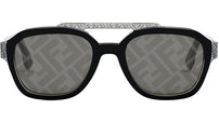 Fendi Bilayer Black Geometric Sunglasses