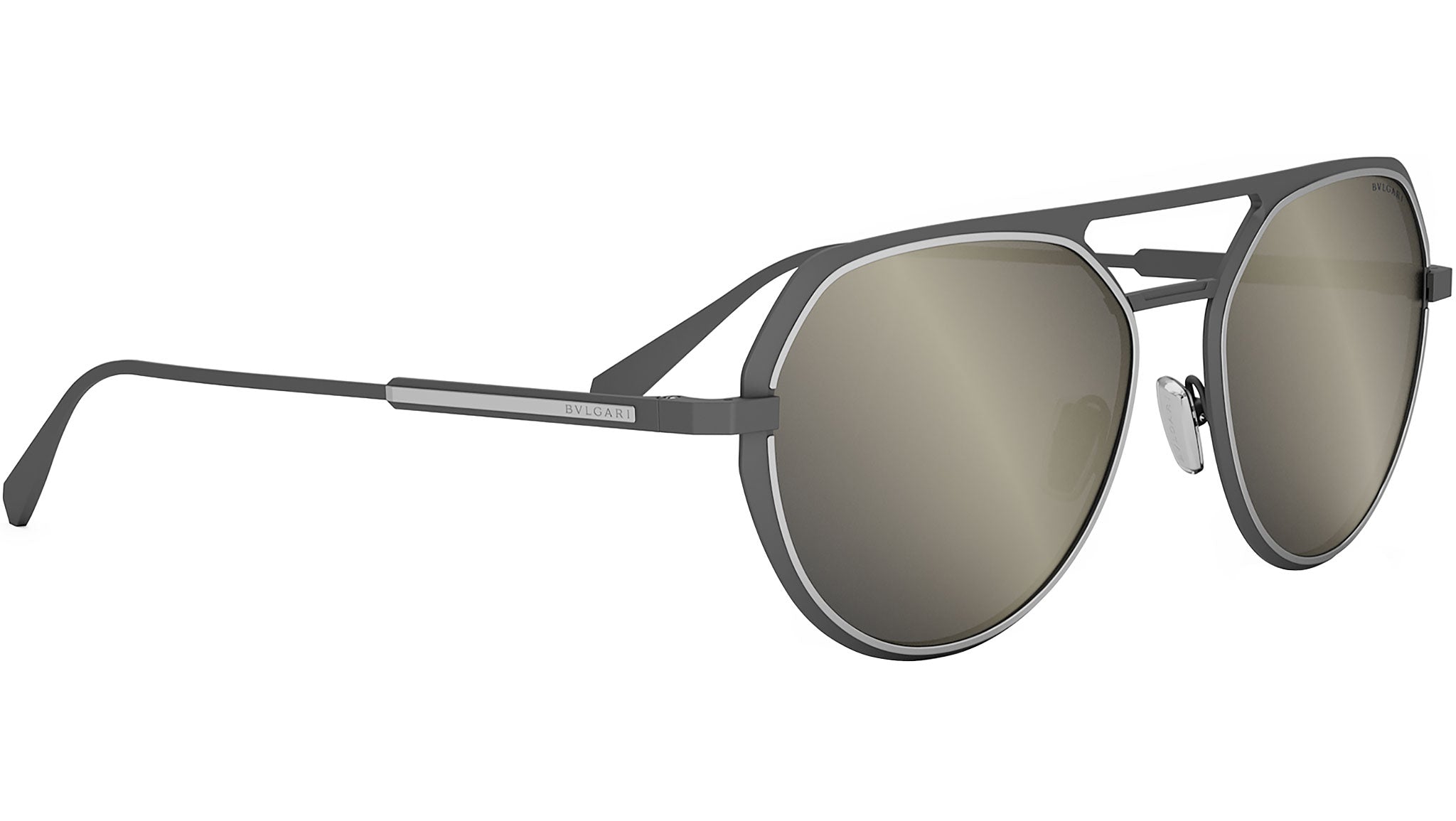 Octo Silver Geometric Sunglasses