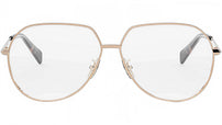 CELINE Metal Light Gold Pilot Eyeglasses