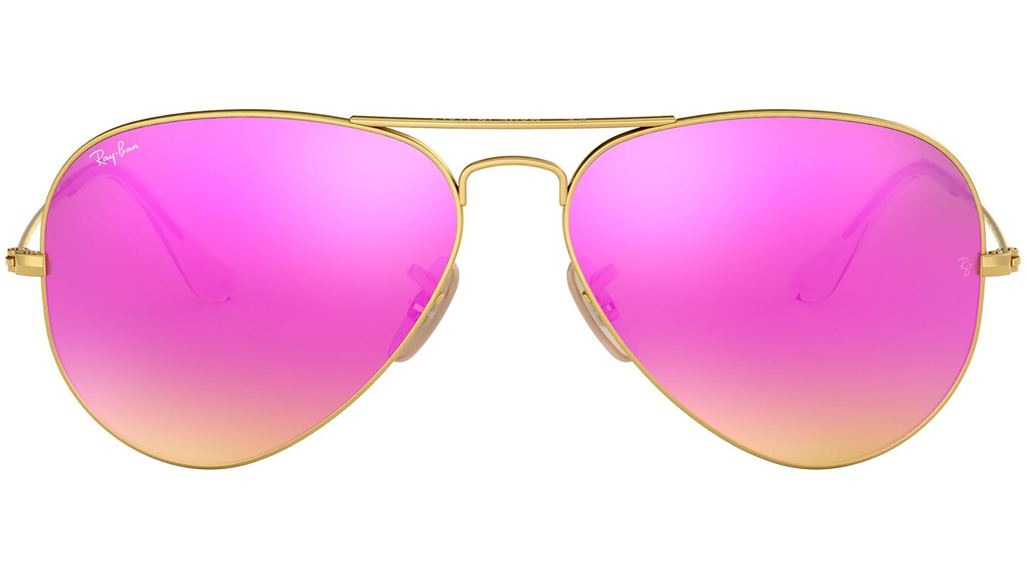 Aviator Flash Lenses RB3025 112/4T Gold Cyclamen Flash