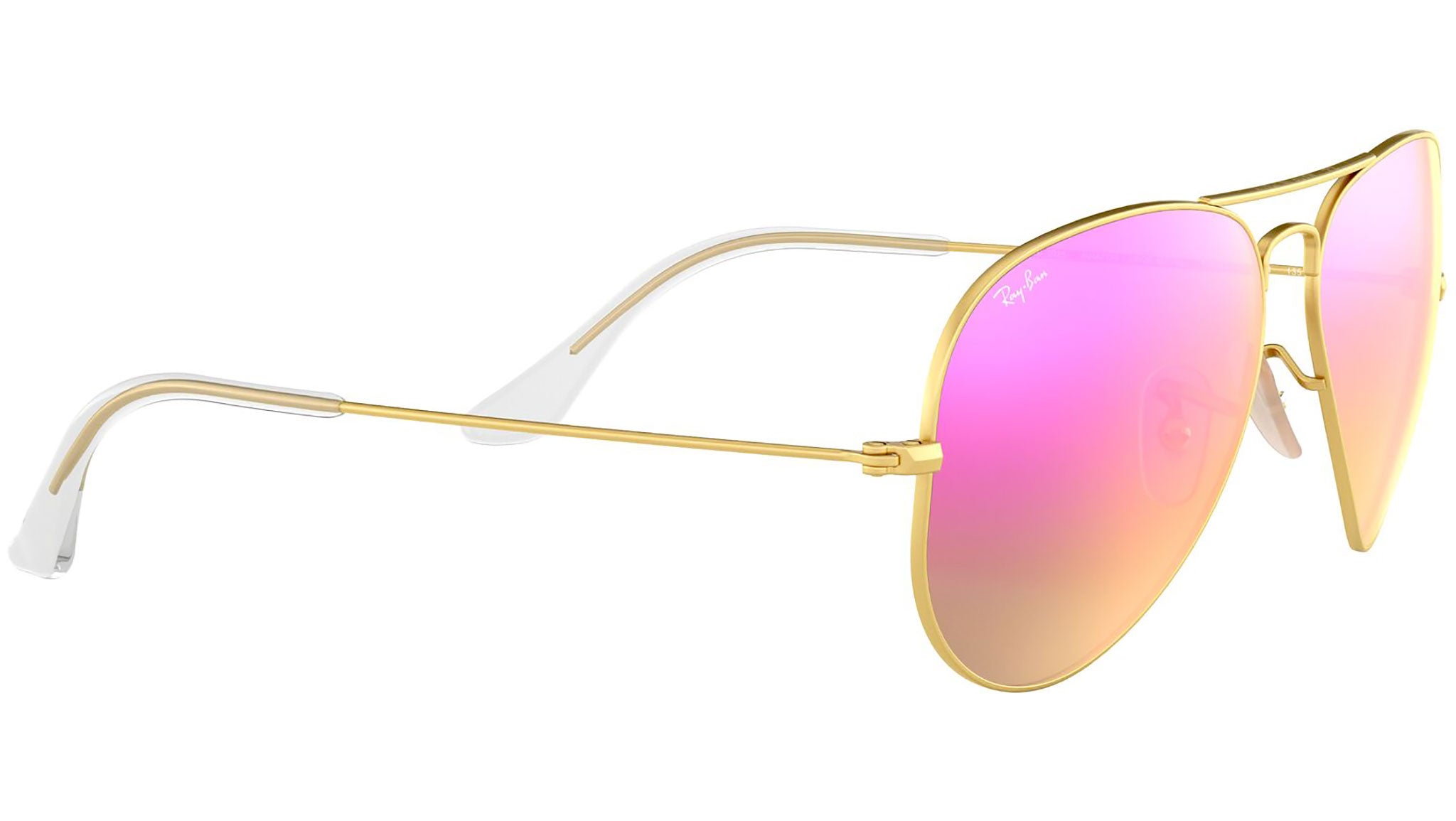 Aviator Flash Lenses RB3025 112/4T Gold Cyclamen Flash