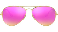 Aviator Flash Lenses RB3025 112/4T Gold Cyclamen Flash