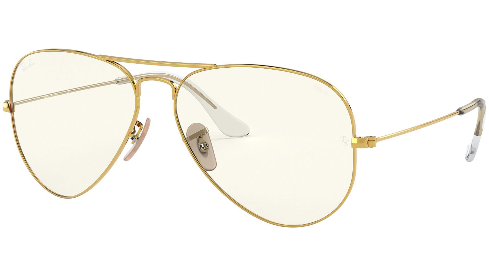 Aviator Clear Evolve RB3025 001/5F Gold Grey Photochromic