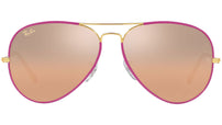 Aviator Full Color Legend RB3025JM 91963E Violet Silver Pink