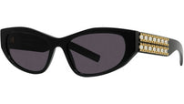 Plumetis Black Geometric Sunglasses