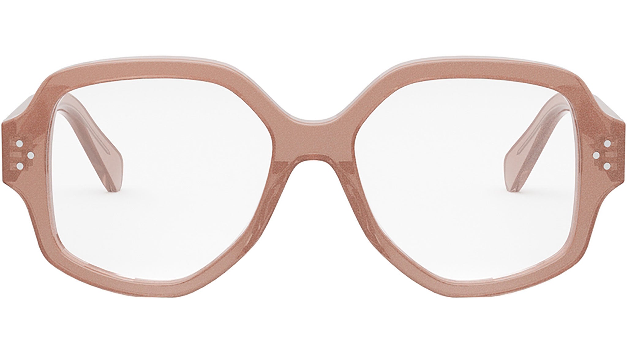 CELINE 3 Dots Pink Glitter Geometric Eyeglasses