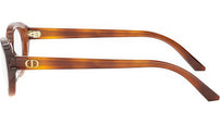 DiorGlowO B1I Brown Oval Eyeglasses