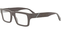 Fendi Diagonal Brown Rectangular Eyeglasses