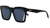 Fendi Way Black Square Sunglasses