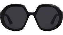 DiorBobby R1U Shiny Black Geometric Sunglasses