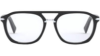 DiorBlackSuitO N1I Black Oval Eyeglasses