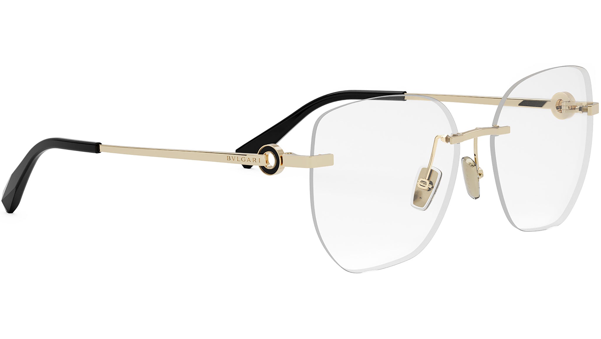 Bvlgari Bvlgari Yellow Geometric Eyeglasses