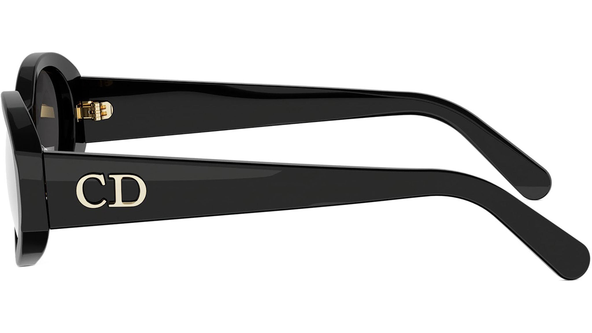DiorGlow B3I Black Oval Sunglasses
