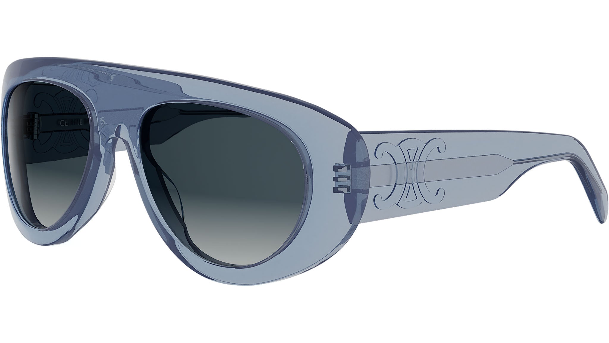 Triomphe Stamp Blue Pilot Sunglasses