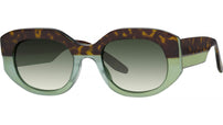 Sueno Green Geometric Sunglasses