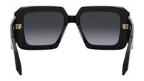 Serpenti Black Geometric Sunglasses