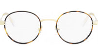 DiorCannageO R1U Gold Round Eyeglasses