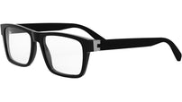 Aluminium Black Rectangular Eyeglasses