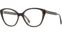 Fendi Fine Havana Cat Eye Eyeglasses